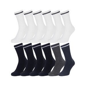 Iron Mountain Mens Classic Sports Socks (Pack of 12) / Multicolored